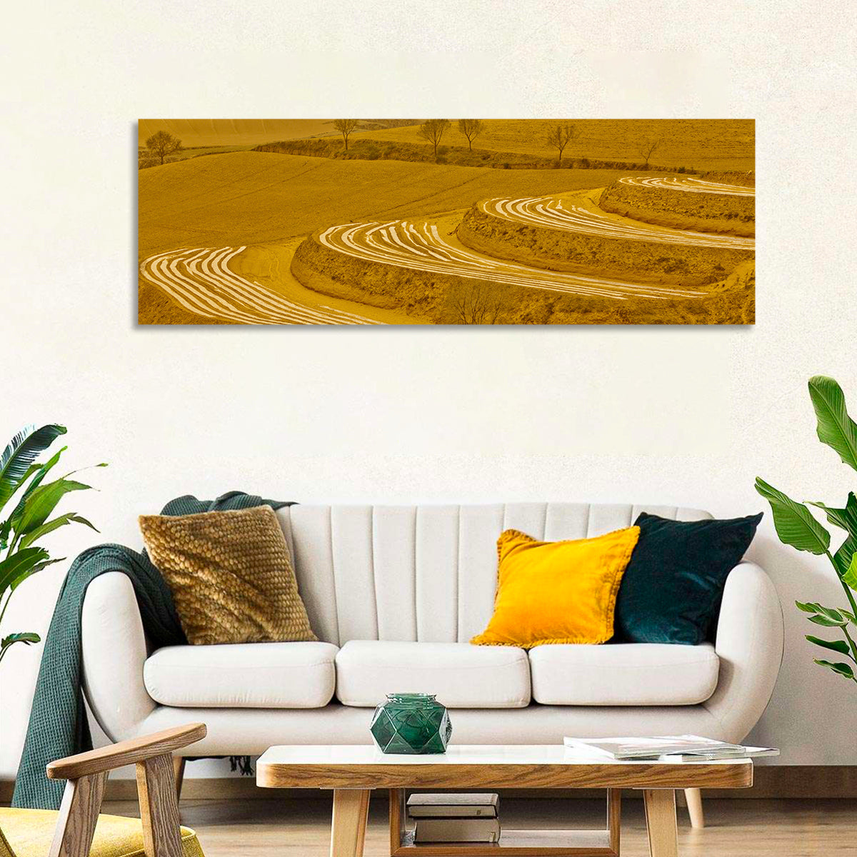 Loess Plateau Terraced Farmland Wall Art