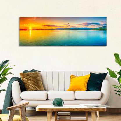 Golden Lake Sunrise Wall Art