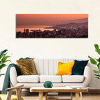 Beirut Sunset Skyline Wall Art