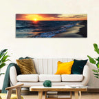 Lake Balkhash Golden Dusk Wall Art