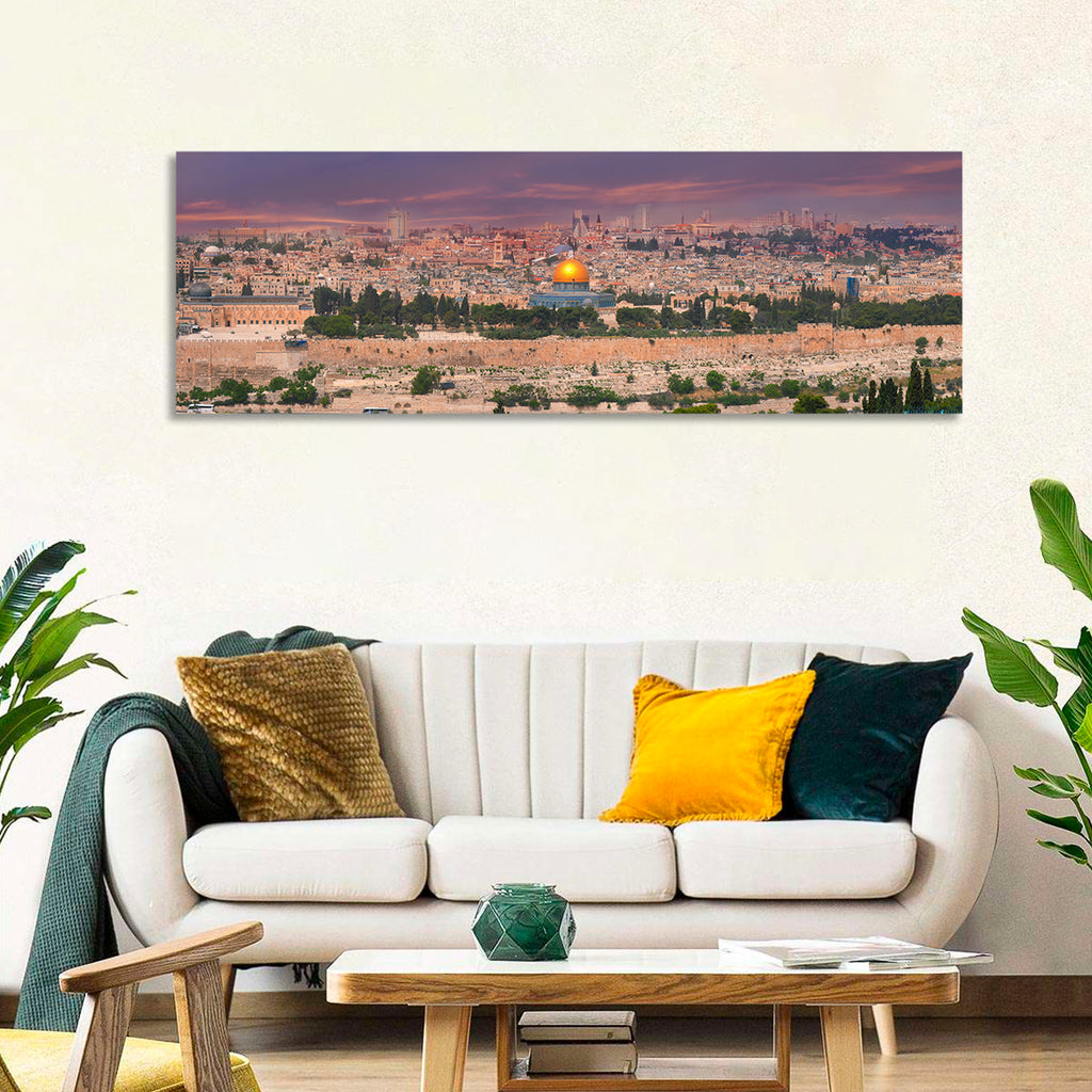 Jerusalem Golden Dome at Dusk Wall Art