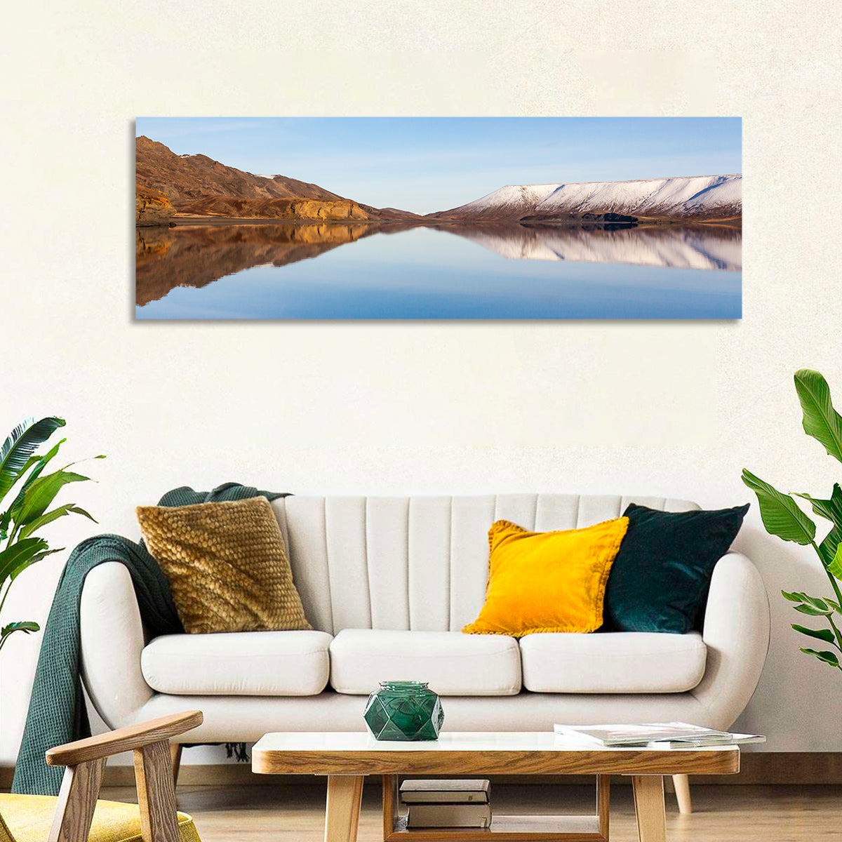 Lake Kleifarvatn Reflection Wall Art