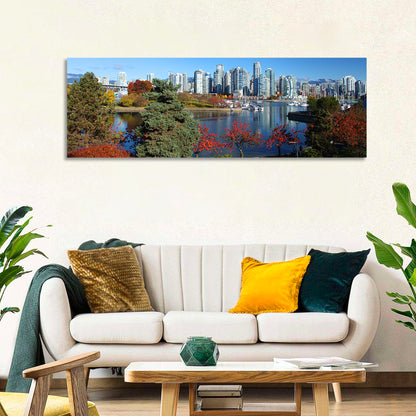 Vancouver Autumn Skyline Wall Art