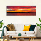 Lake Ijssel Dusk Reflection Wall Art