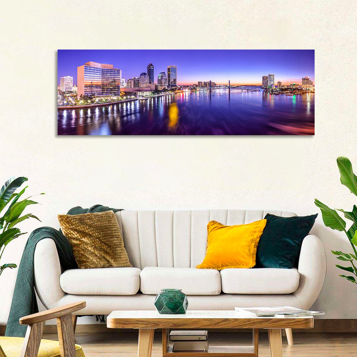 Jacksonville Twilight Skyline Wall Art