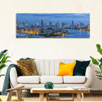 Bangkok Skyline at Blue Hour Wall Art