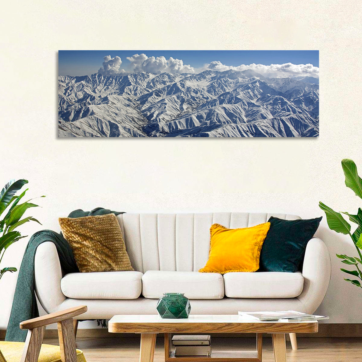 Snow-capped Afghan Mountains Wall Art