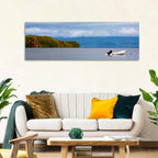 Kronotskое Lake with Boat Wall Art