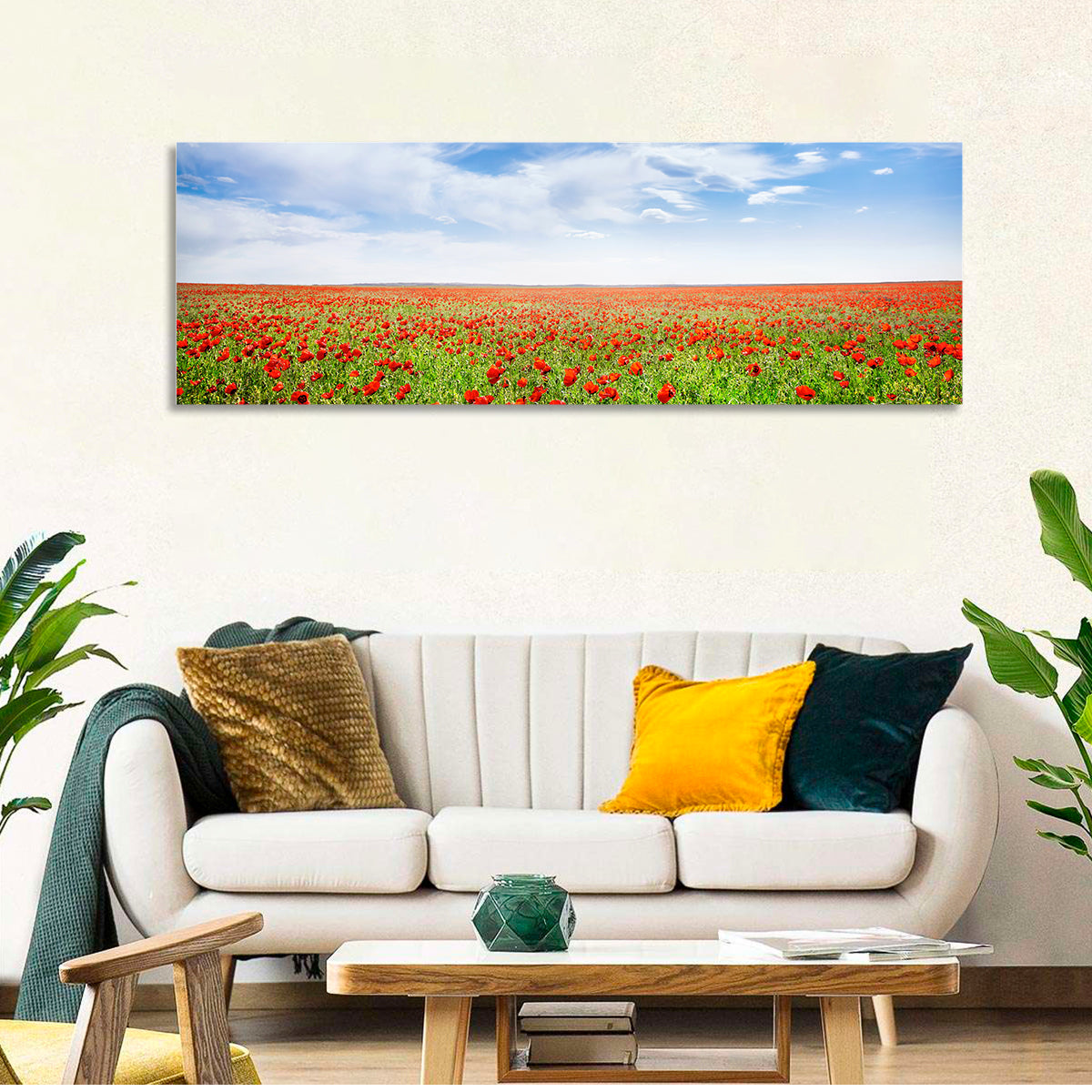 Red Poppy Field Wall Art