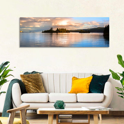 Flathead Lake Golden Hour Wall Art