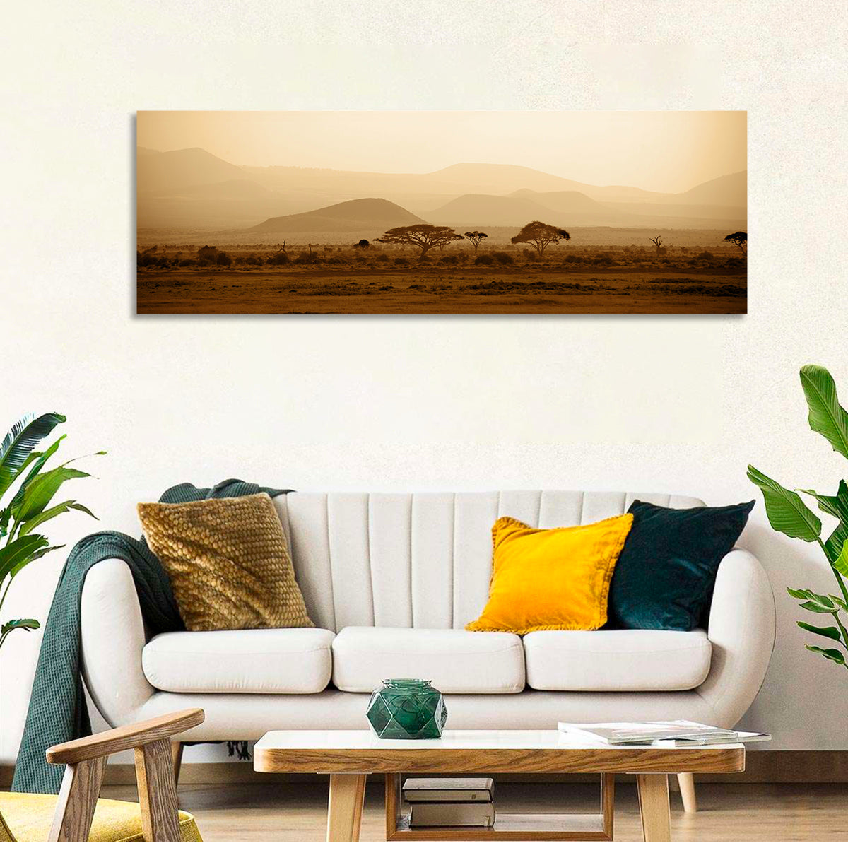 Hazy Savannah at Dawn Wall Art
