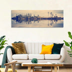 Sunset Over Forest Lake Wall Art