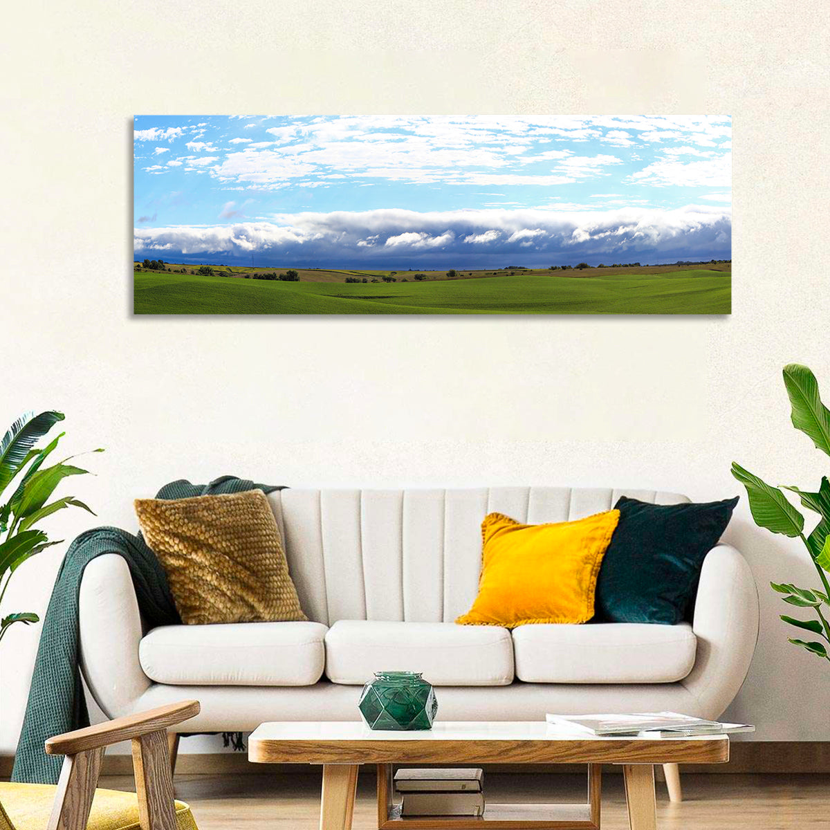 Storm Clouds Over Iowa Fields Wall Art