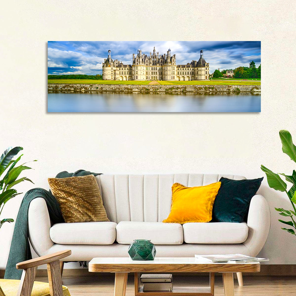 Château De Chambord Reflection Wall Art
