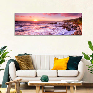 California Coast Sunset Wall Art