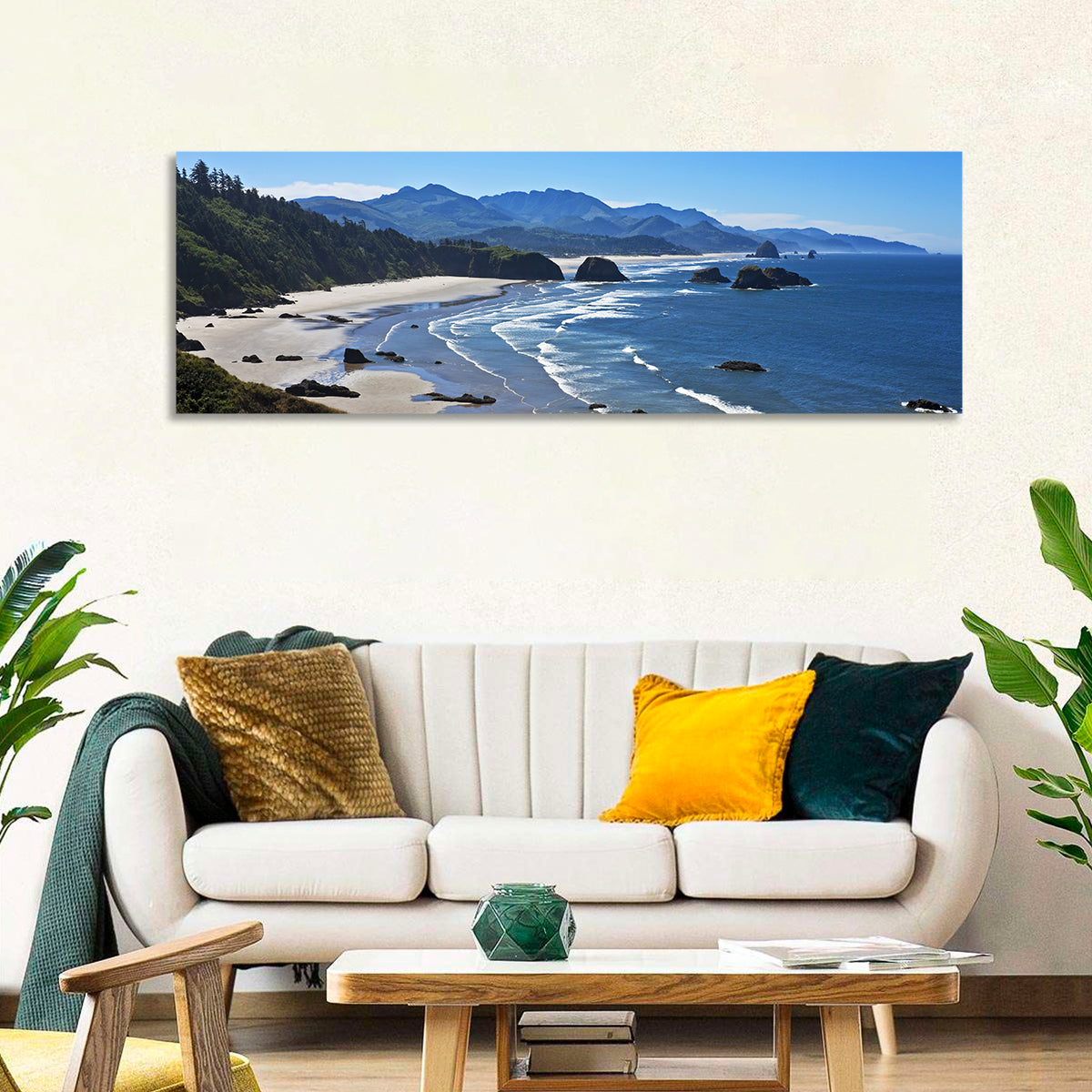 Cannon Beach Morning Shoreline Wall Art