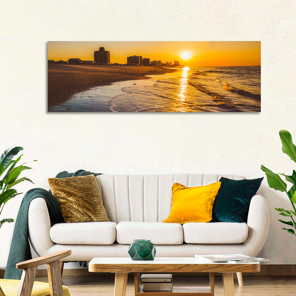 Ventnor Beach Sunrise Reflection Wall Art