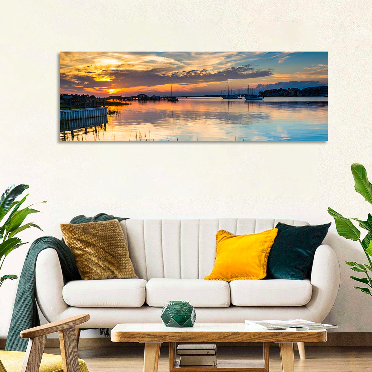 Folly River Sunset Reflection Wall Art