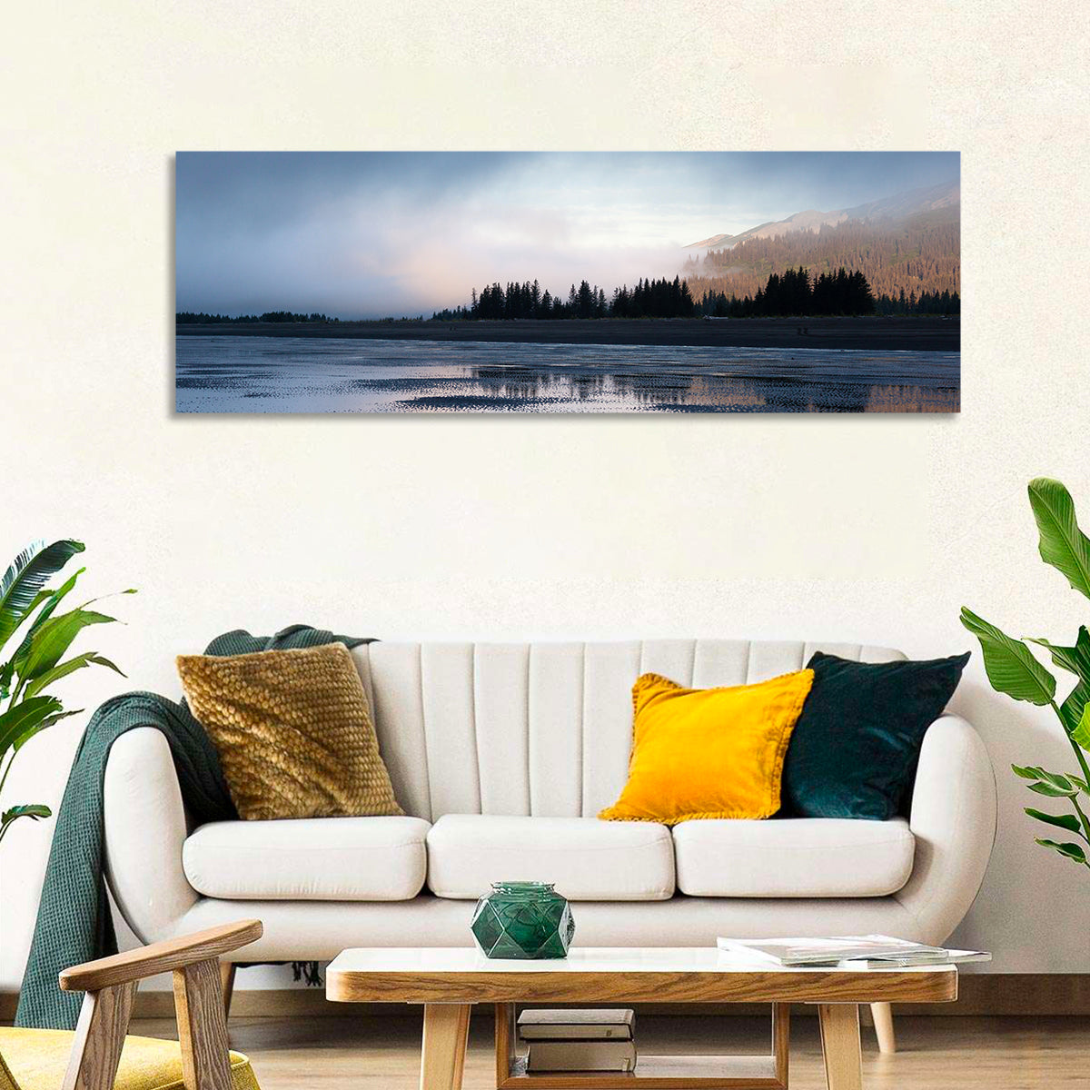 Lake Clark Foggy Shoreline Wall Art