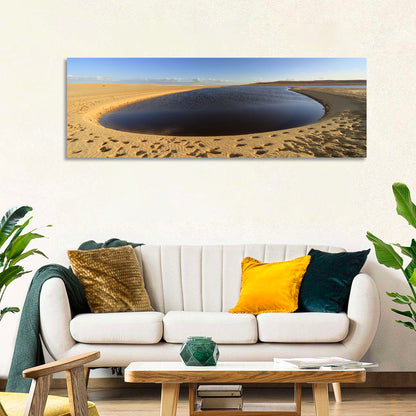 Fayoum Lake Footprints Wall Art