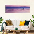 Lavender Lake Ohrid Sunset Wall Art