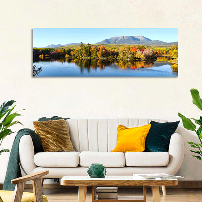 Mount Katahdin Autumn Reflection Wall Art