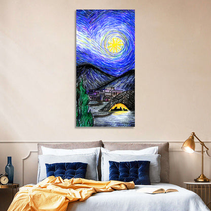 Starry Night Over Bethlehem Wall Art