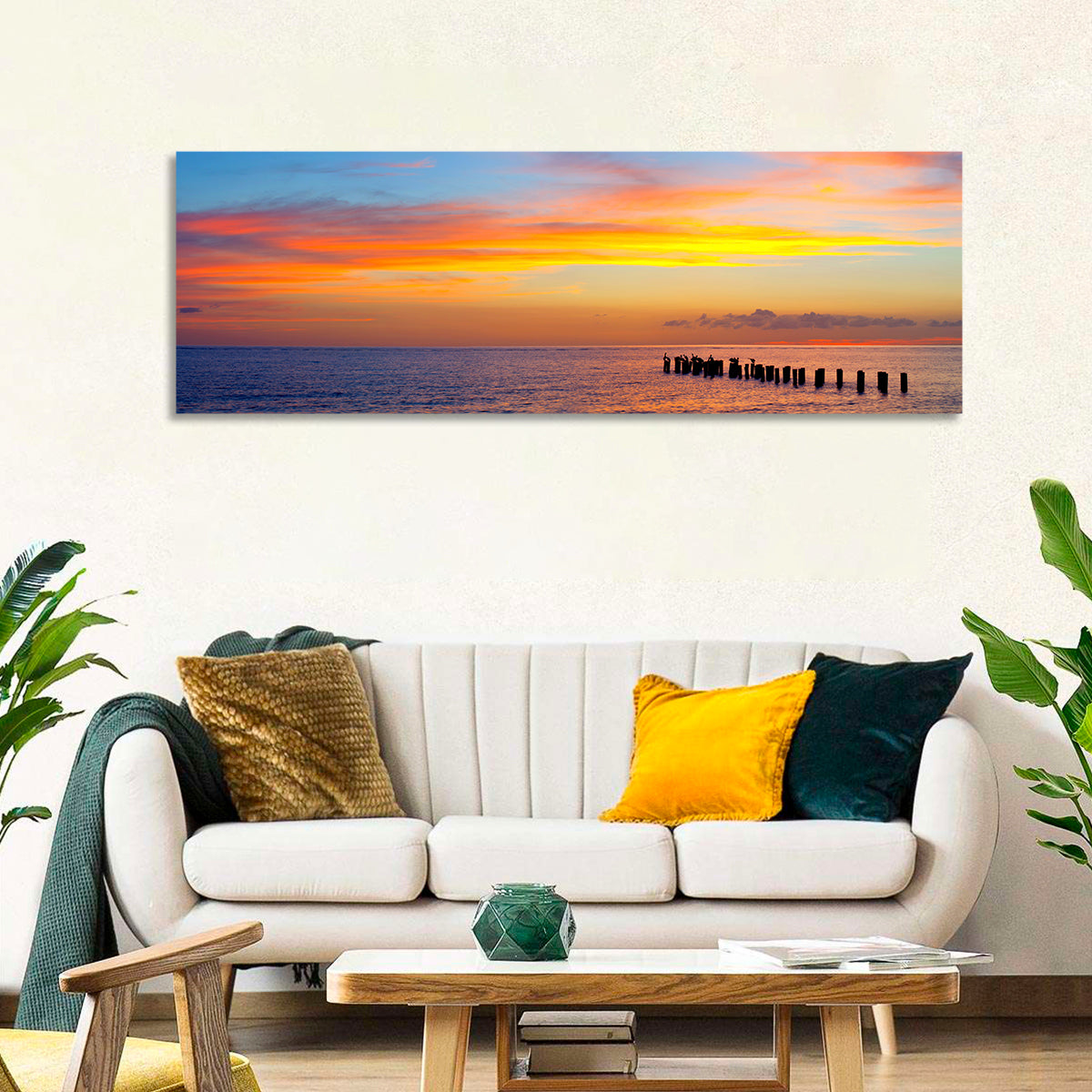 Naples Pier at Sunset Wall Art