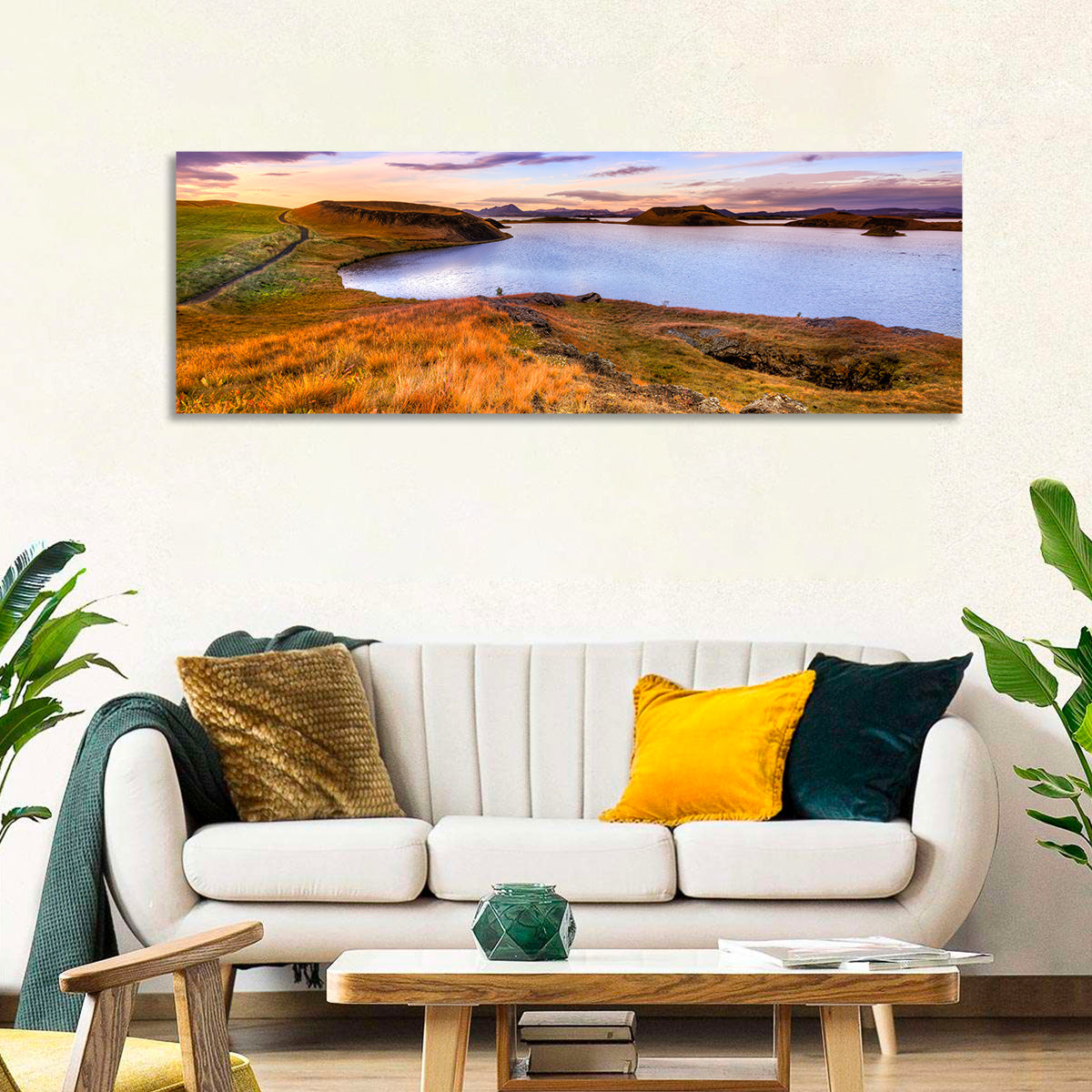 Lake Myvatn Sunset Wall Art