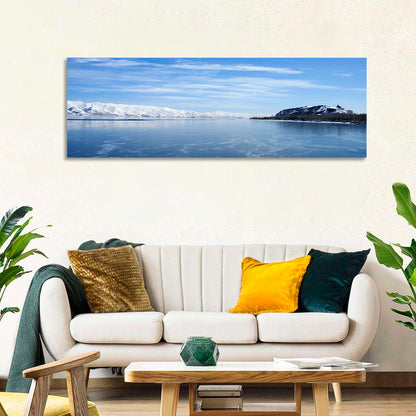 Lake Sevan in Winter Wall Art