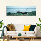 Red Ribbon Boat on Lake Victoria Wall Art