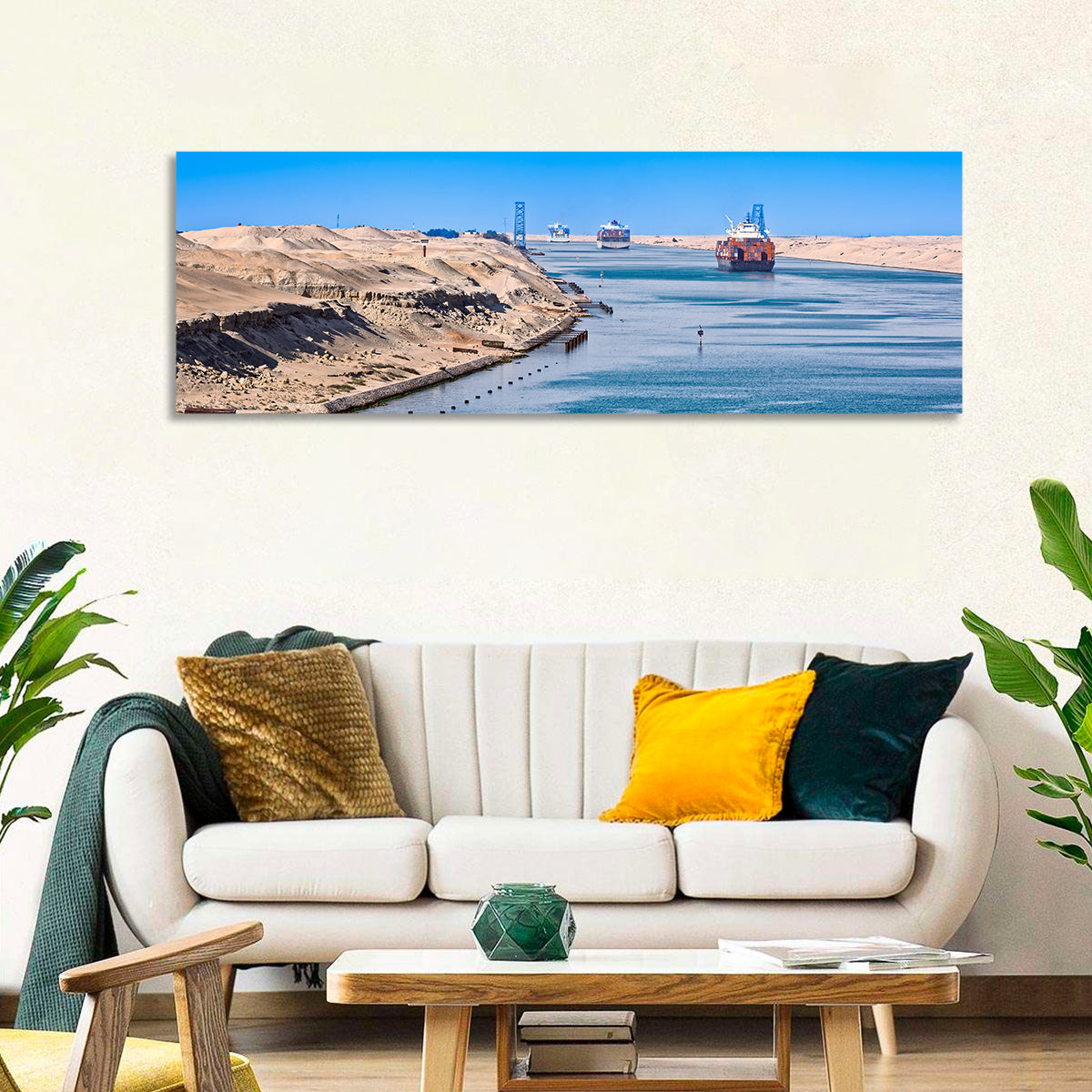 Suez Canal Container Ships Wall Art