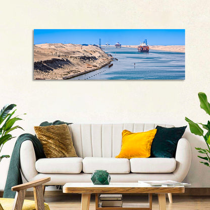 Suez Canal Container Ships Wall Art