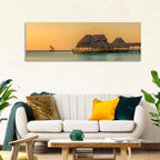 The Rock Restaurant Sunset Wall Art