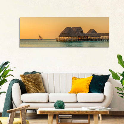 The Rock Restaurant Sunset Wall Art