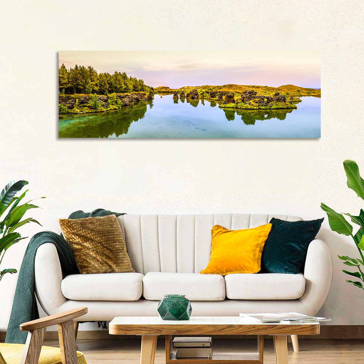 Lake Myvatn Reflections Wall Art