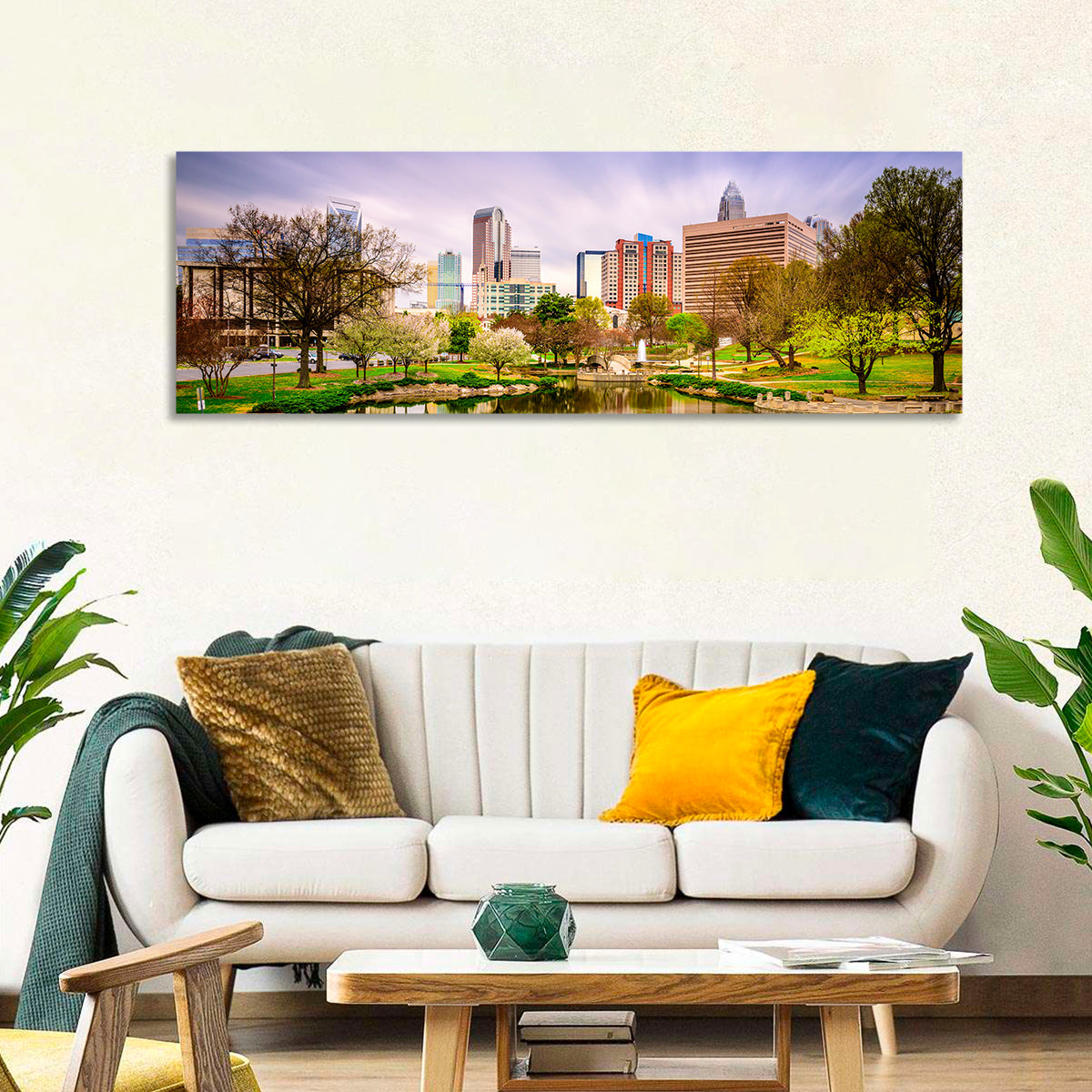 Charlotte Skyline at Marshall Park Wall Art
