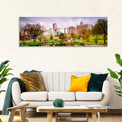Charlotte Skyline at Marshall Park Wall Art