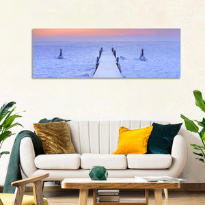 Frozen Lake Jetty Wall Art