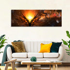 Haunted Tree Under Nebula Wall Art