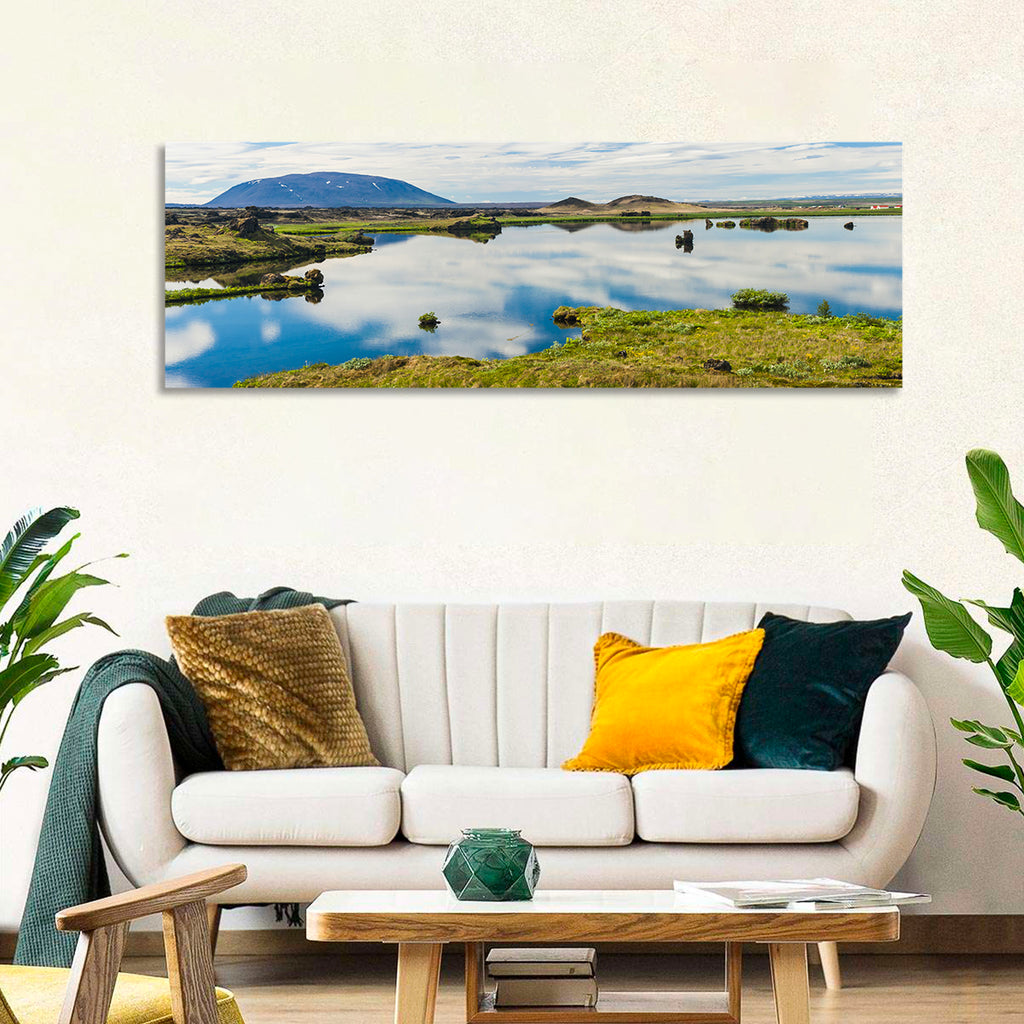 Lake Myvatn Reflection Wall Art
