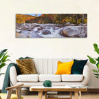 White Mountain Autumn River Wall Art