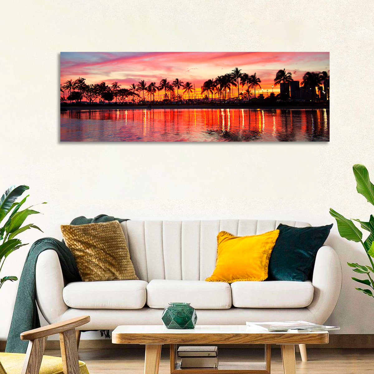 Hawaii Resort Sunset Wall Art