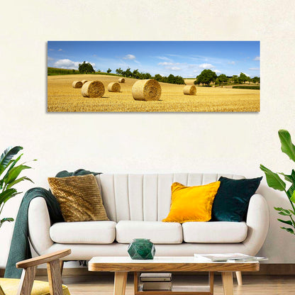 Late Summer Straw Bales Wall Art