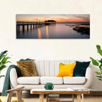 Lake Jackson Pier Sunset Wall Art