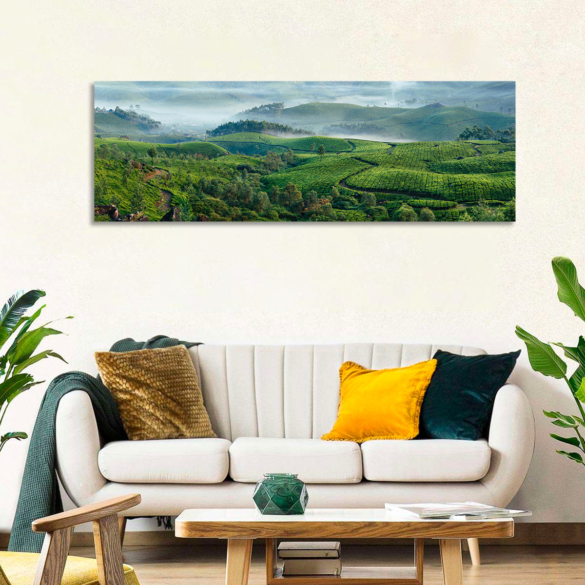 Kerala Tea Fields Wall Art