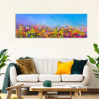 Cornflower and Daisy Meadow Wall Art