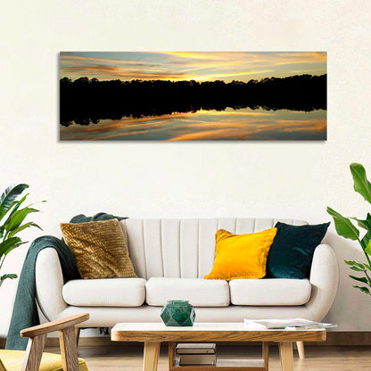 Lake Charles Golden Sunset Wall Art