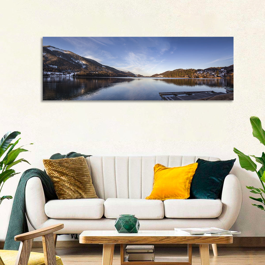 Fuschlsee Dock at Golden Hour Wall Art
