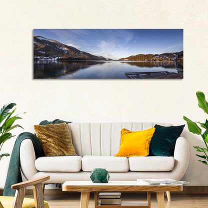 Fuschlsee Dock at Golden Hour Wall Art